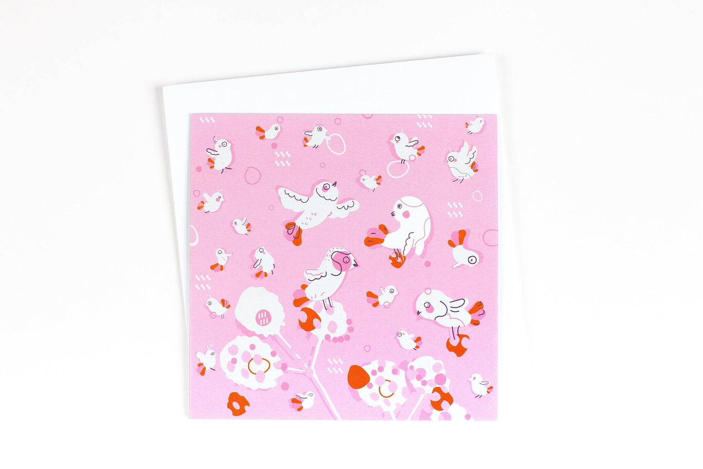 Les oiseaux dansent - rose