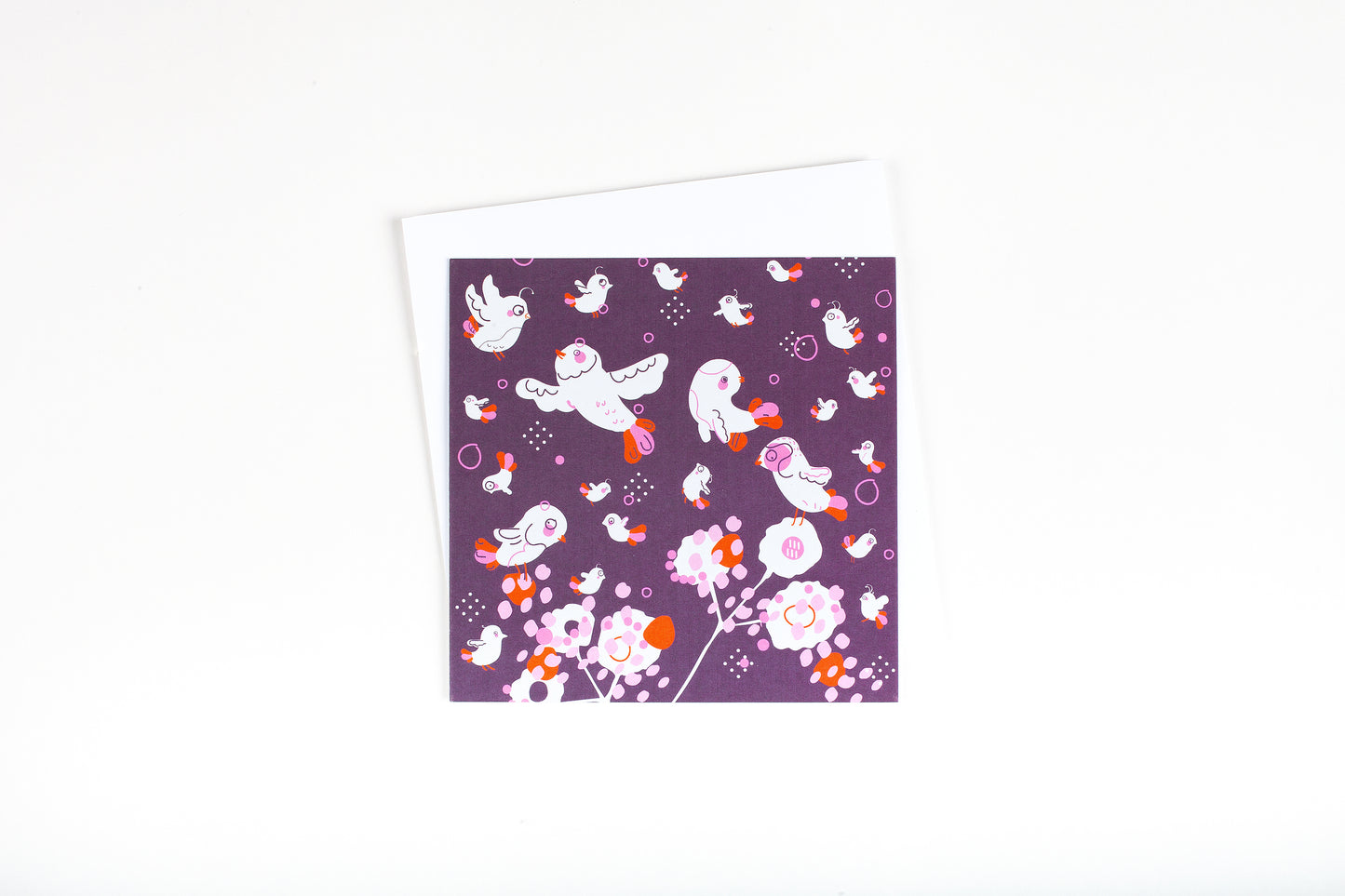 Les oiseaux dansent - violet