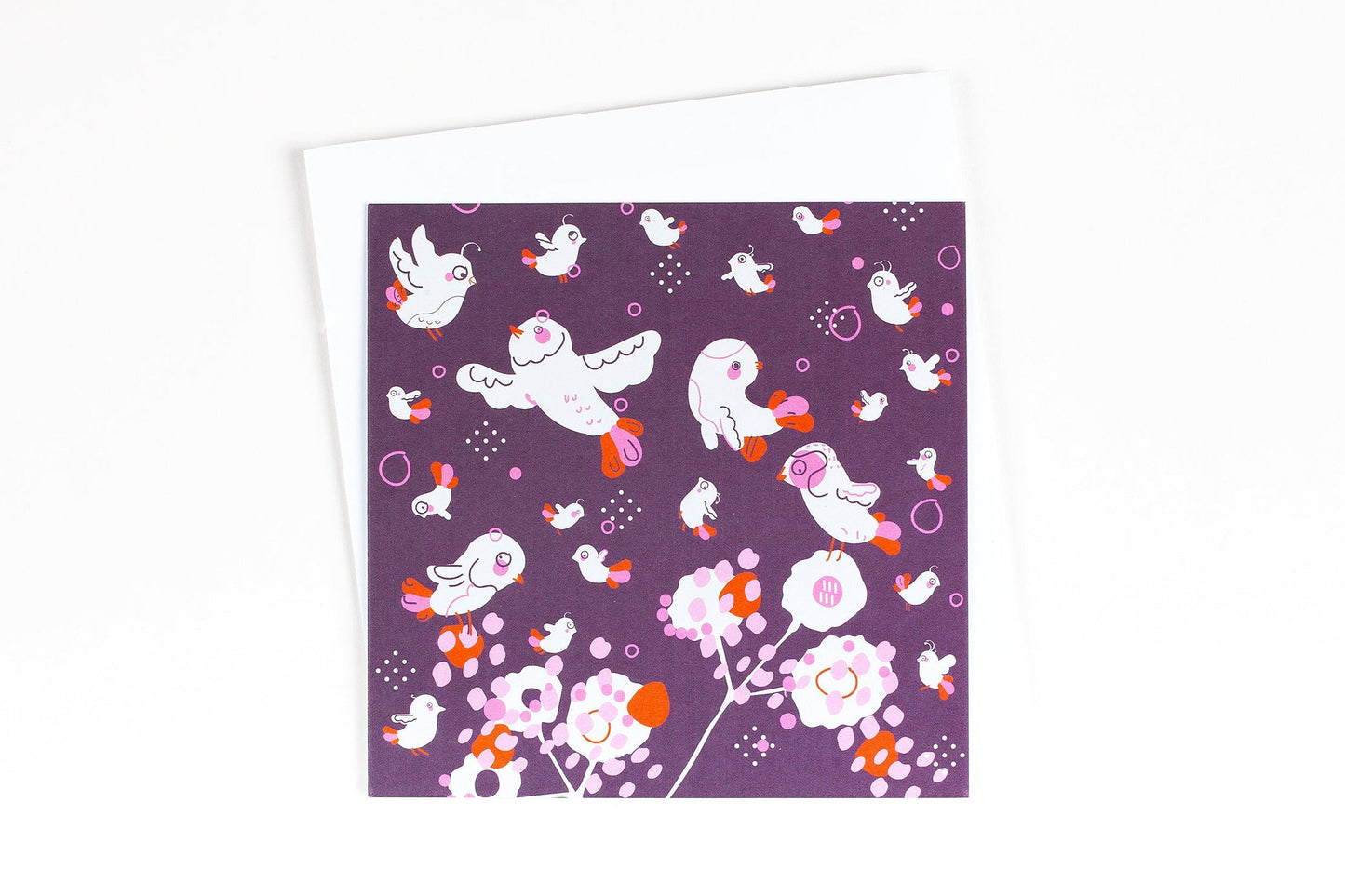 Les oiseaux dansent - violet