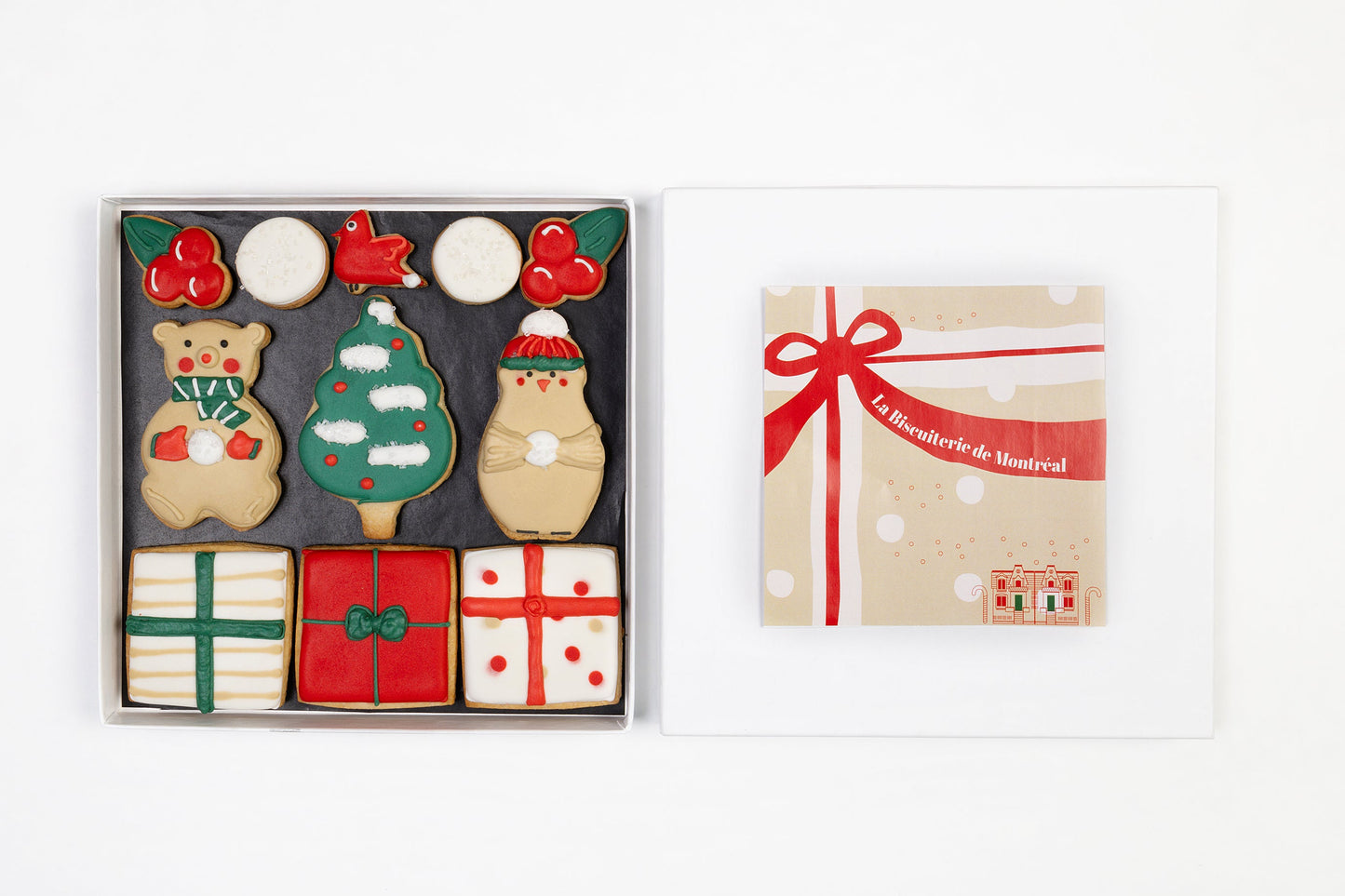 Ourson et pingouin sous le gui!