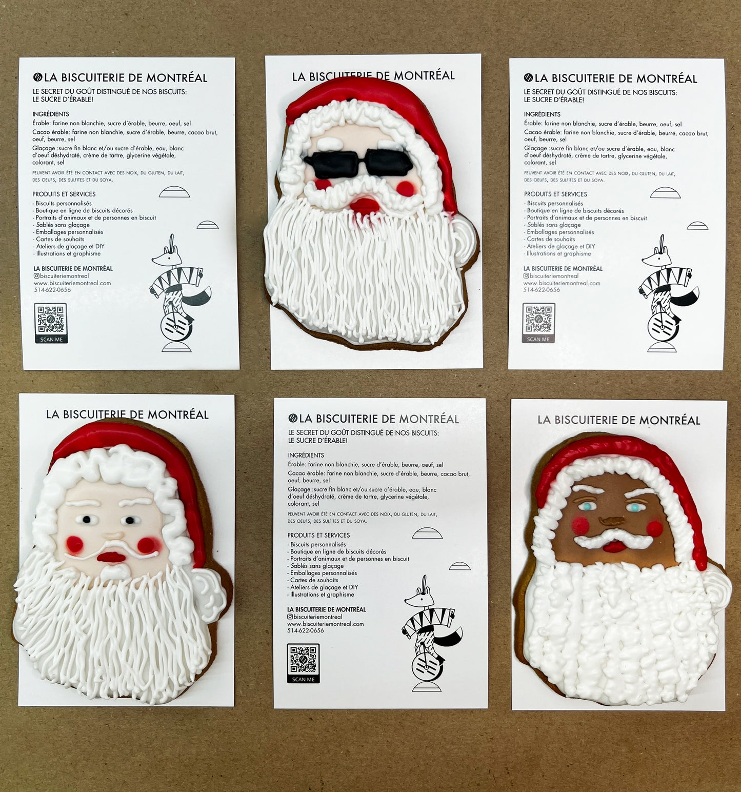 Les visages de Santa