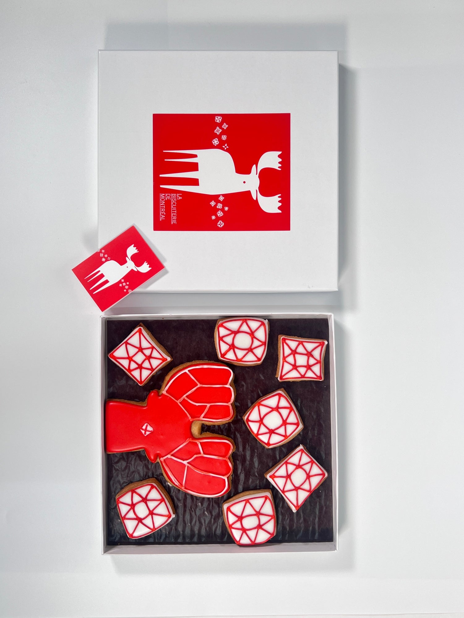 Boites de Noël avec carte agencée