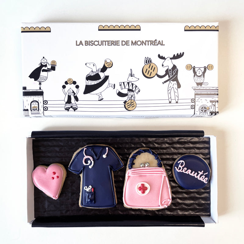 Espace MD Westmount : Cadeau pour les infirmières en esthétique, biscuits La Biscuiterie de Montréal