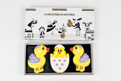 Deux canards et un poussin