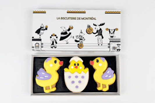 Deux canards et un poussin